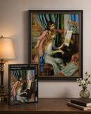 پازل ۱۰۰۰ تکه طرح دو دختر جوان در حال تمرین پیانو اثر آگوست رنوار