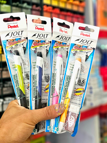 مداد مکانیکی (اتود) پنتل pentel jolt ۰.۵ به همراه پاکن