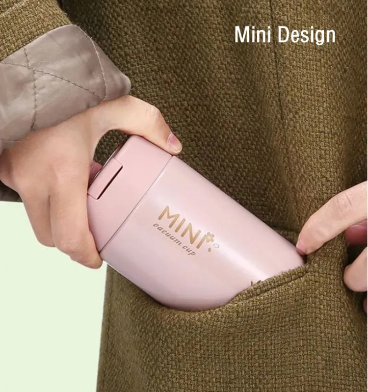 مینی فلاسک / تراول ماگ درب پیچی MINI بند کشویی