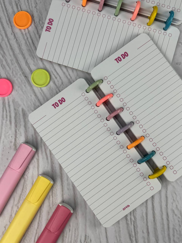 دفترچه تودولیست to do list دکمه ای فانتزی