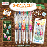 روان نویس زبرا ساراسا 5 رنگ مدل cream soda