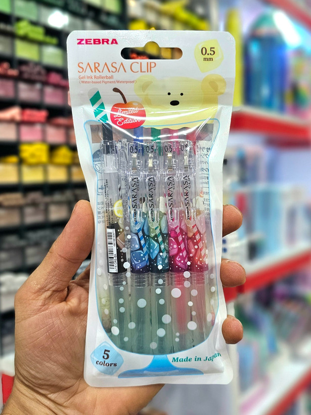 روان نویس زبرا ساراسا 5 رنگ مدل cream soda